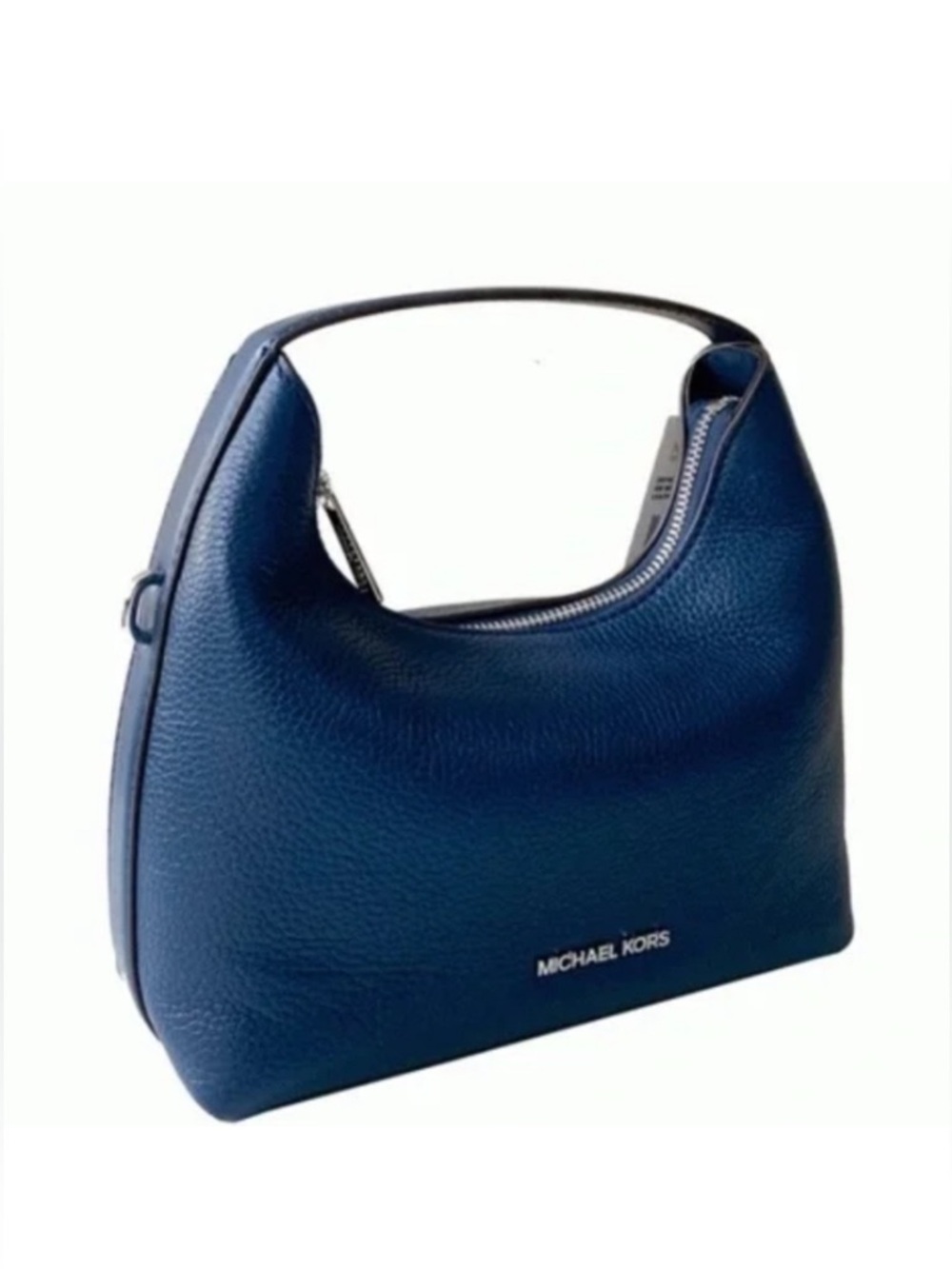 NWT Michael Kors Ember Small Messenger Crossbody Bag Navy w/ Dust Bag $448 - Picture 2 of 6